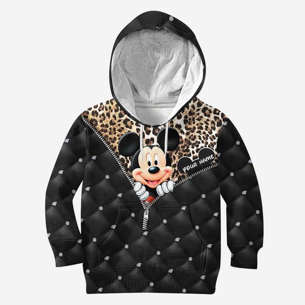 Personalized Mickey Mouse Hoodie All Over Print Gift for Kids All Over Shirt GradoCreations