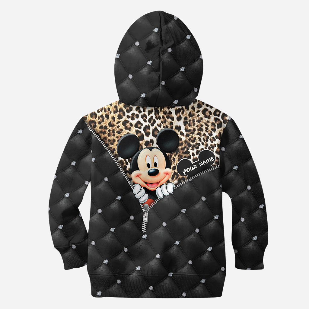 Personalized Mickey Mouse Hoodie All Over Print Gift for Kids All Over Shirt GradoCreations