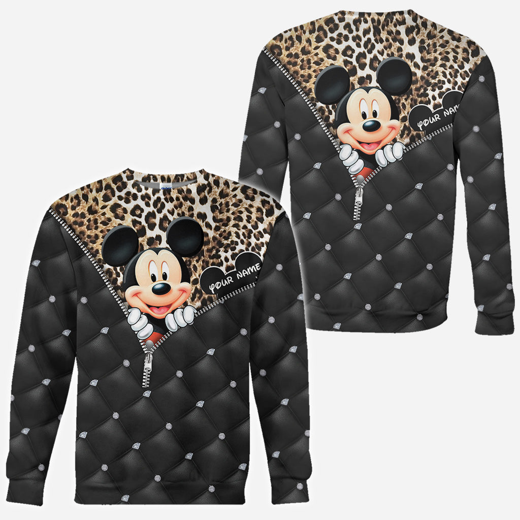 Personalized Mickey Mouse Hoodie All Over Print Gift for Kids All Over Shirt GradoCreations