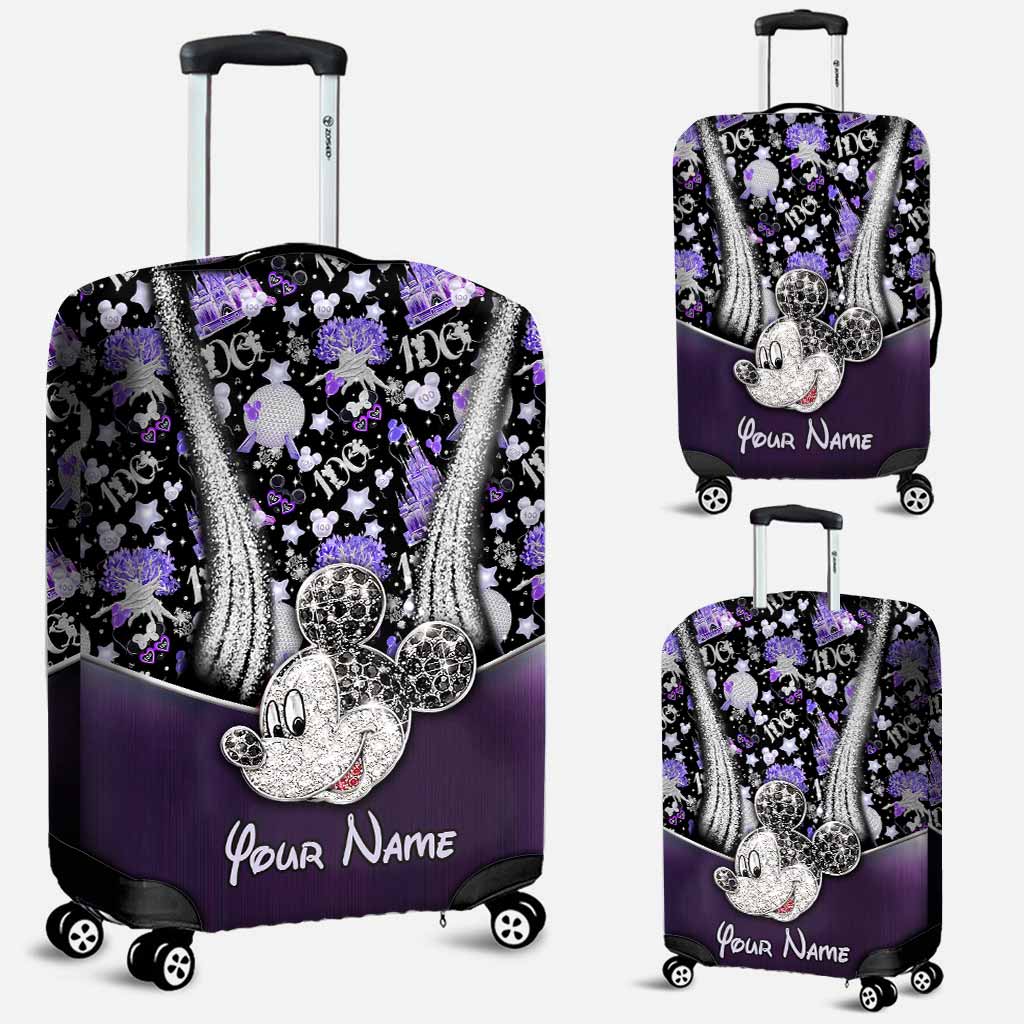 Personalized Mickey Mouse Luggage Cover Custom Name Travel Gift Luggage Cover GradoCreations