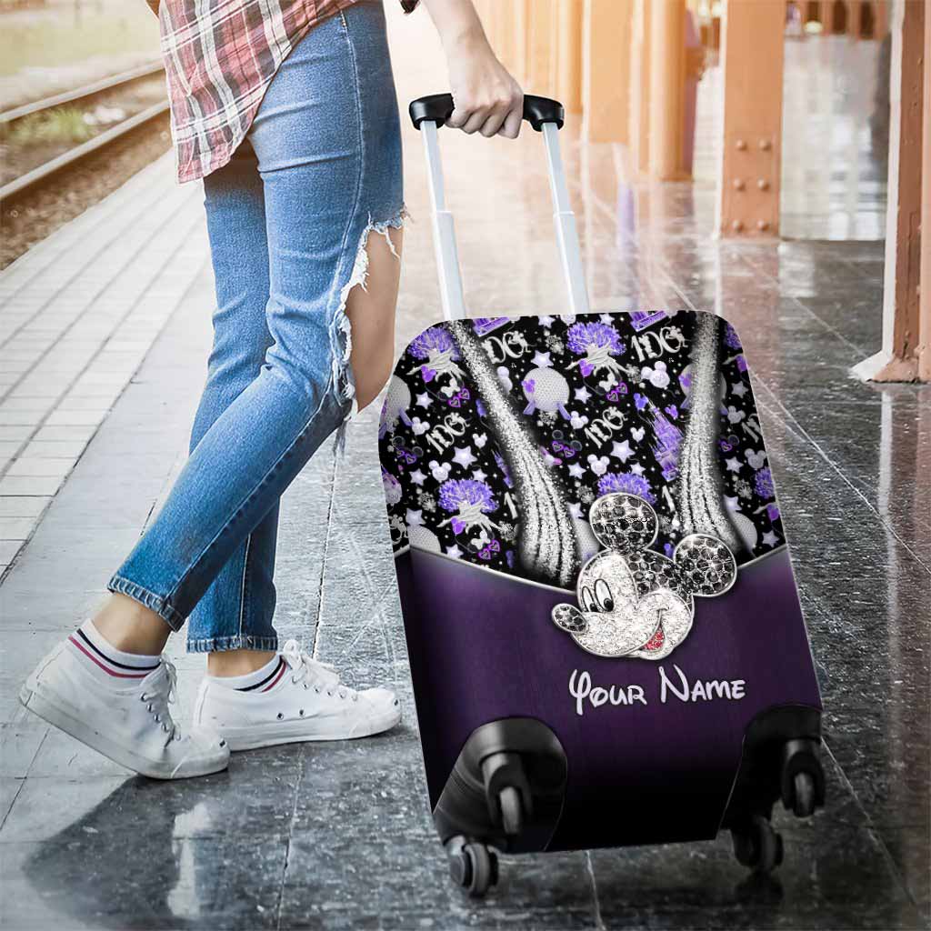 Personalized Mickey Mouse Luggage Cover Custom Name Travel Gift Luggage Cover GradoCreations