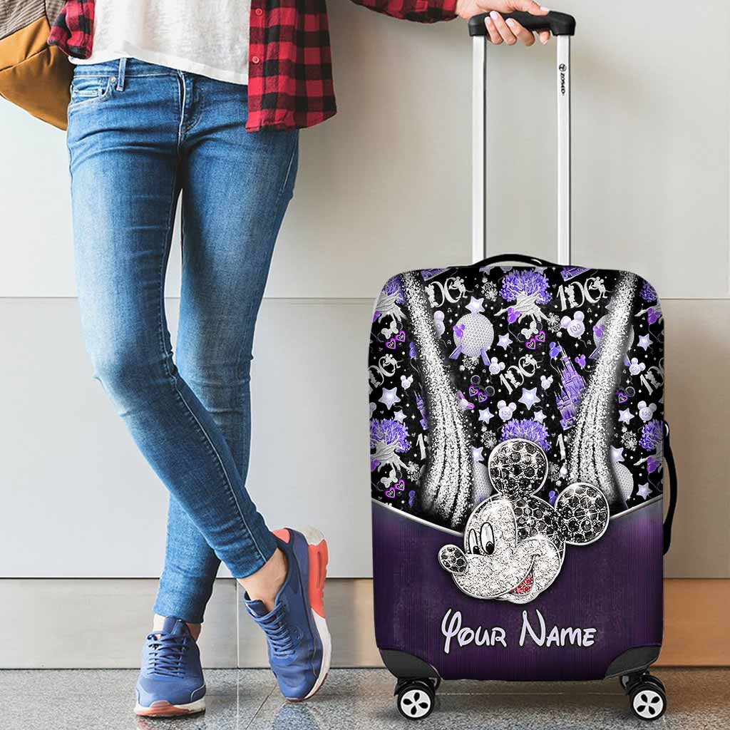 Personalized Mickey Mouse Luggage Cover Custom Name Travel Gift Luggage Cover GradoCreations