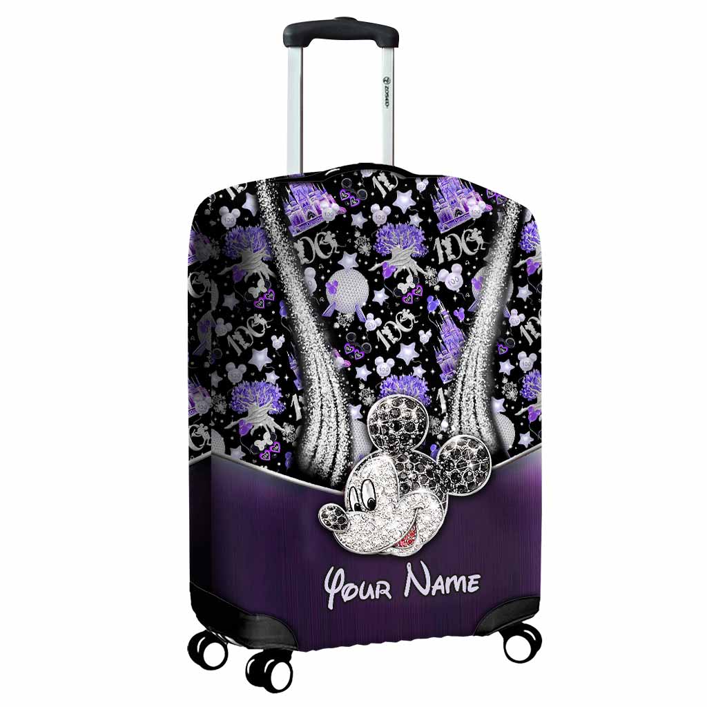 Personalized Mickey Mouse Luggage Cover Custom Name Travel Gift Luggage Cover GradoCreations