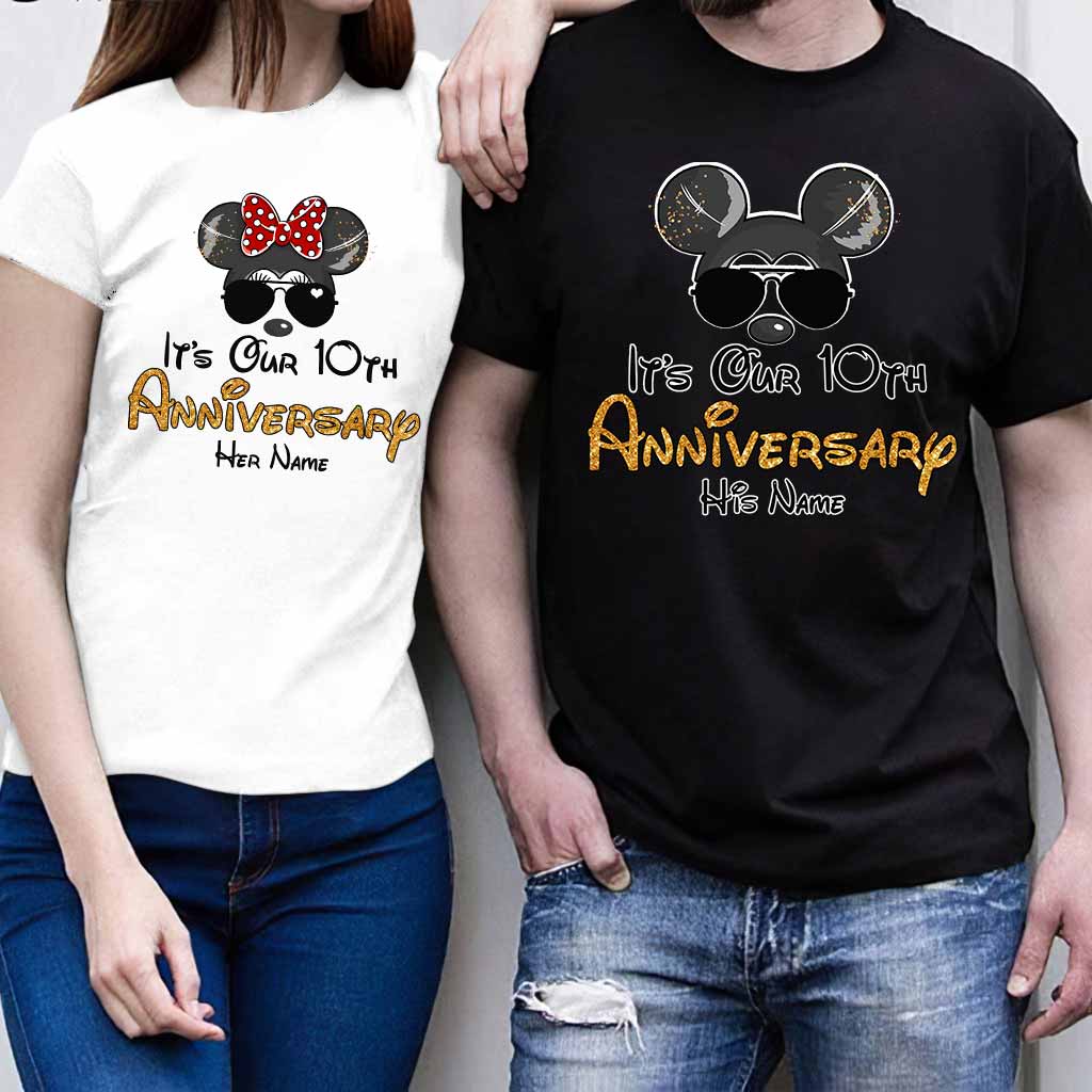 Personalized Anniversary T-shirt & Hoodie with Custom Names T-shirt & Hoodie GradoCreations