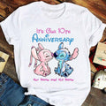 Personalized Anniversary T-Shirt & Hoodie Custom Names Gift for Couples T-shirt & Hoodie GradoCreations