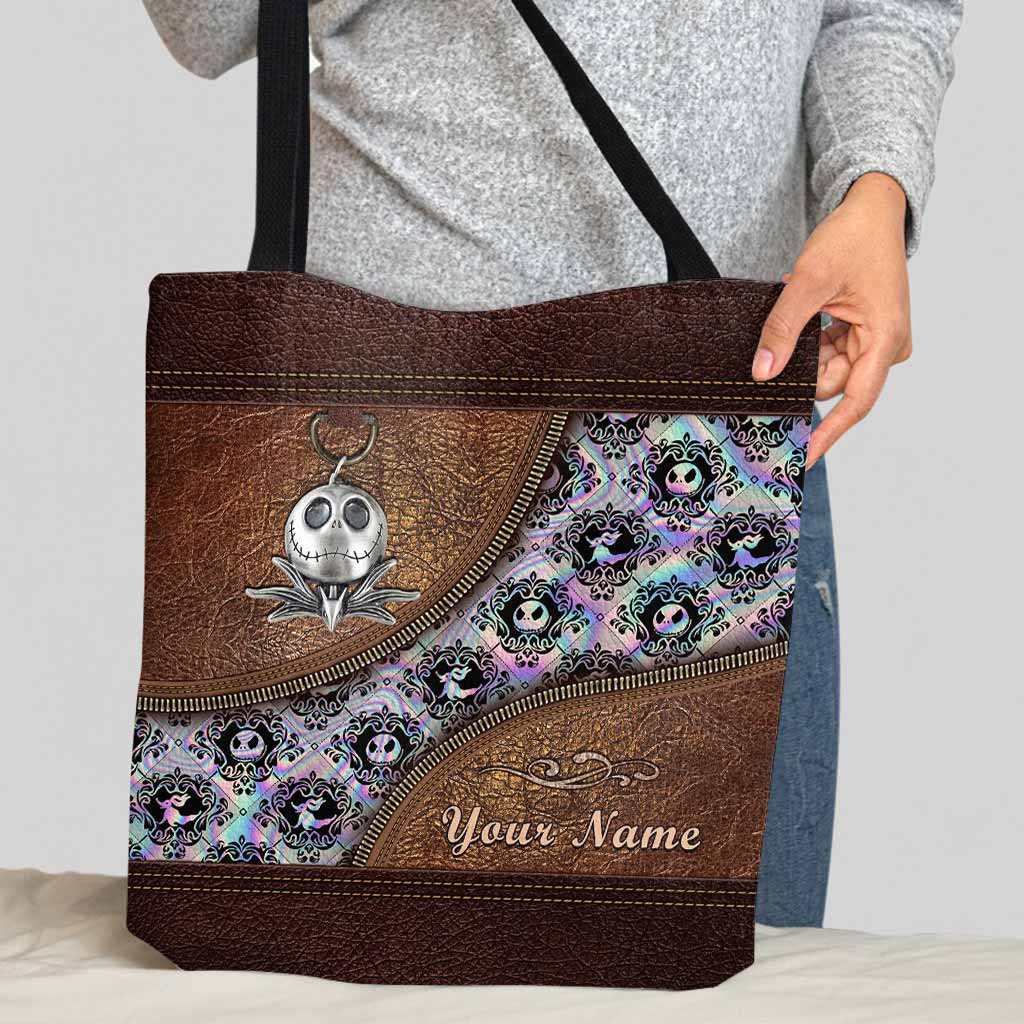 Personalized Nightmare Tote Bag Custom Name Halloween Gift Tote Bag GradoCreations