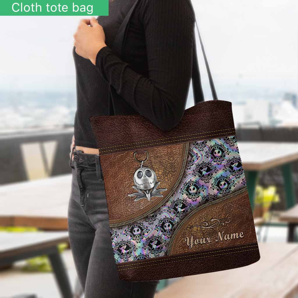 Personalized Nightmare Tote Bag Custom Name Halloween Gift Tote Bag GradoCreations