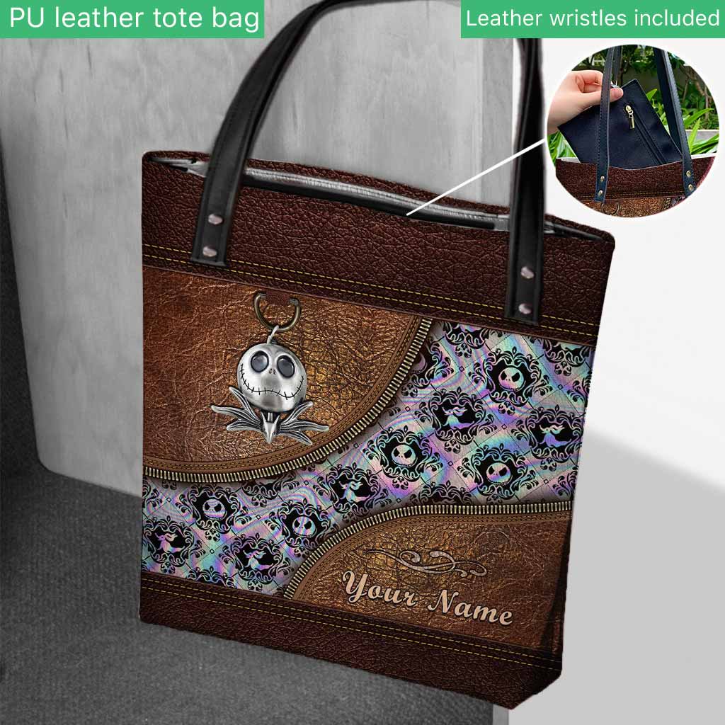 Personalized Nightmare Tote Bag Custom Name Halloween Gift Tote Bag GradoCreations