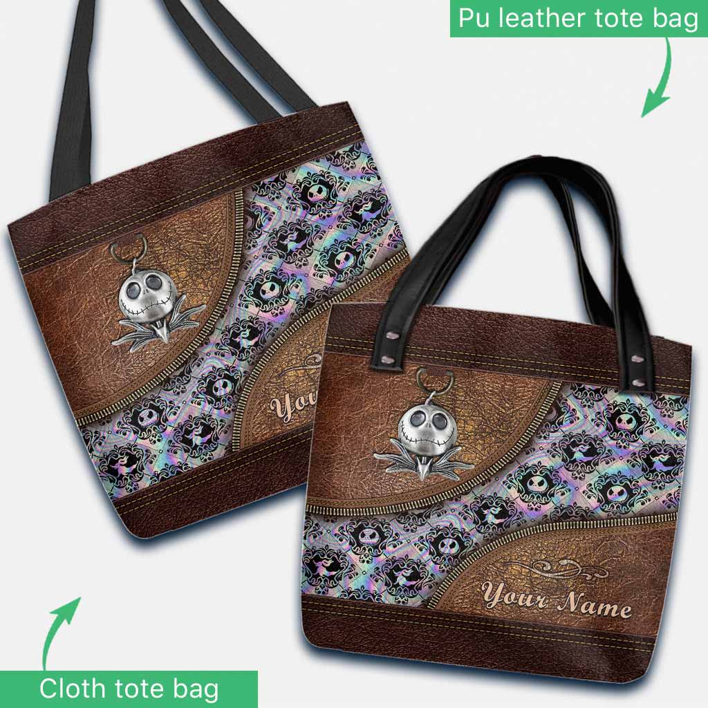Personalized Nightmare Tote Bag Custom Name Halloween Gift Tote Bag GradoCreations