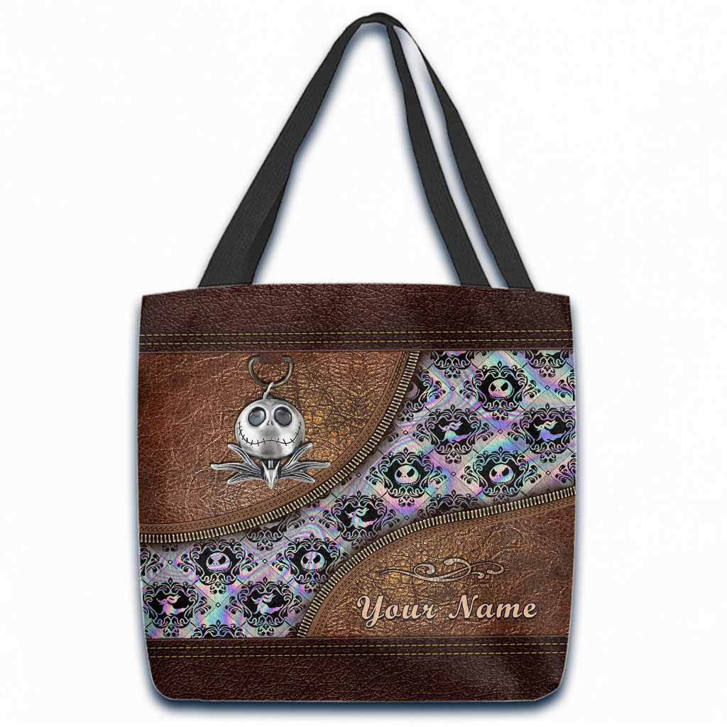 Personalized Nightmare Tote Bag Custom Name Halloween Gift Tote Bag GradoCreations