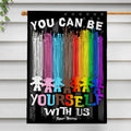 Personalized LGBT Support House Flag - Unique Gift for Garden or Decor House Flag GradoCreations