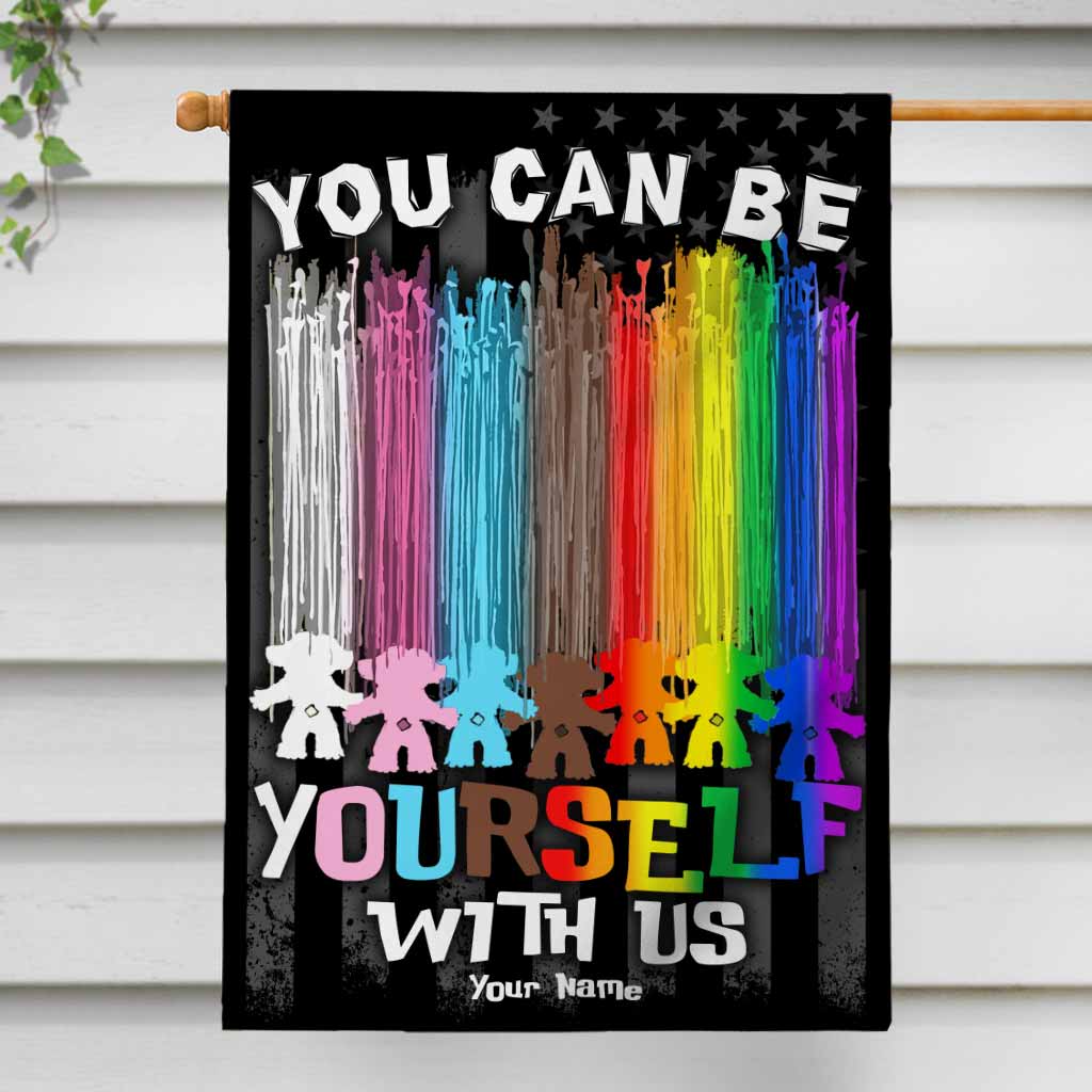 Personalized LGBT Support House Flag - Unique Gift for Garden or Decor House Flag GradoCreations