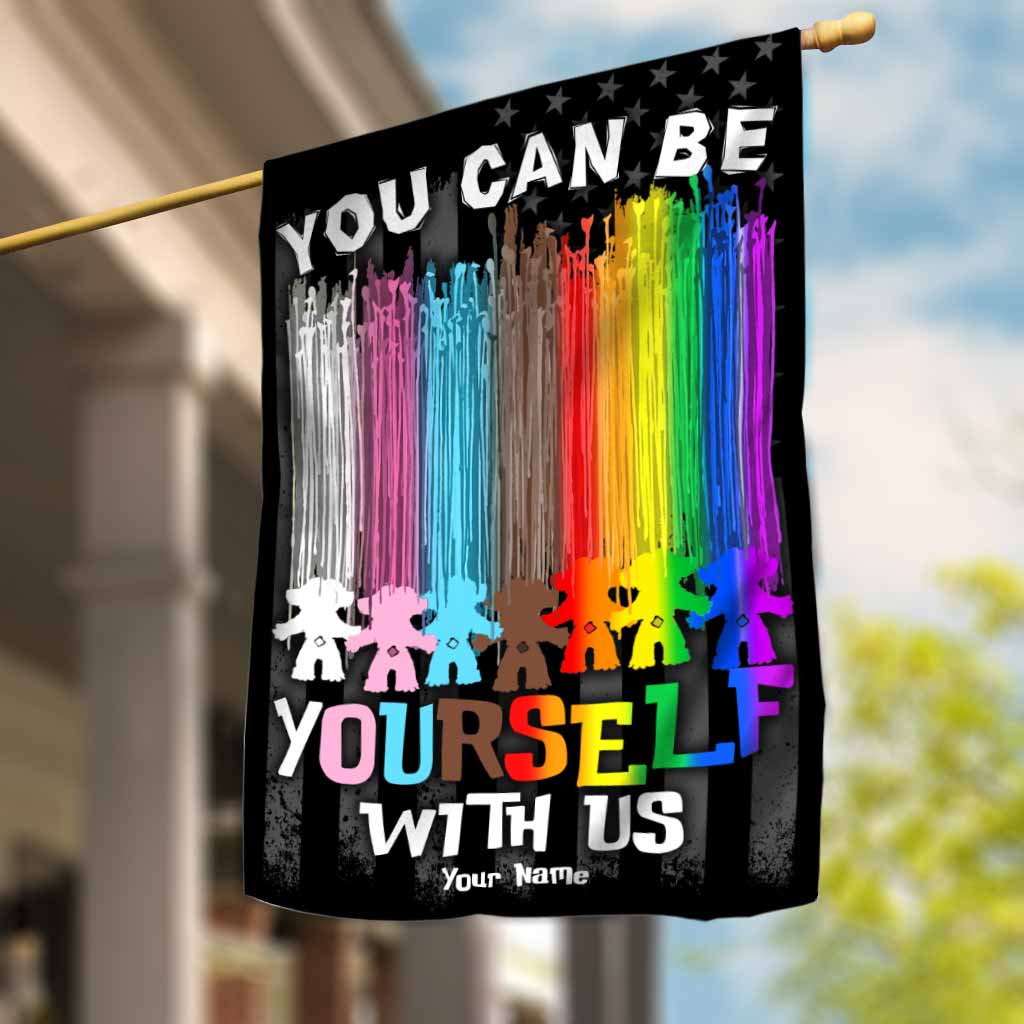 Personalized LGBT Support House Flag - Unique Gift for Garden or Decor House Flag GradoCreations