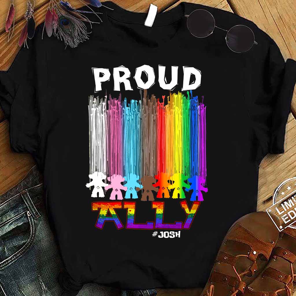 Personalized Proud Ally LGBT T-shirt & Hoodie for Everyone T-shirt & Hoodie GradoCreations