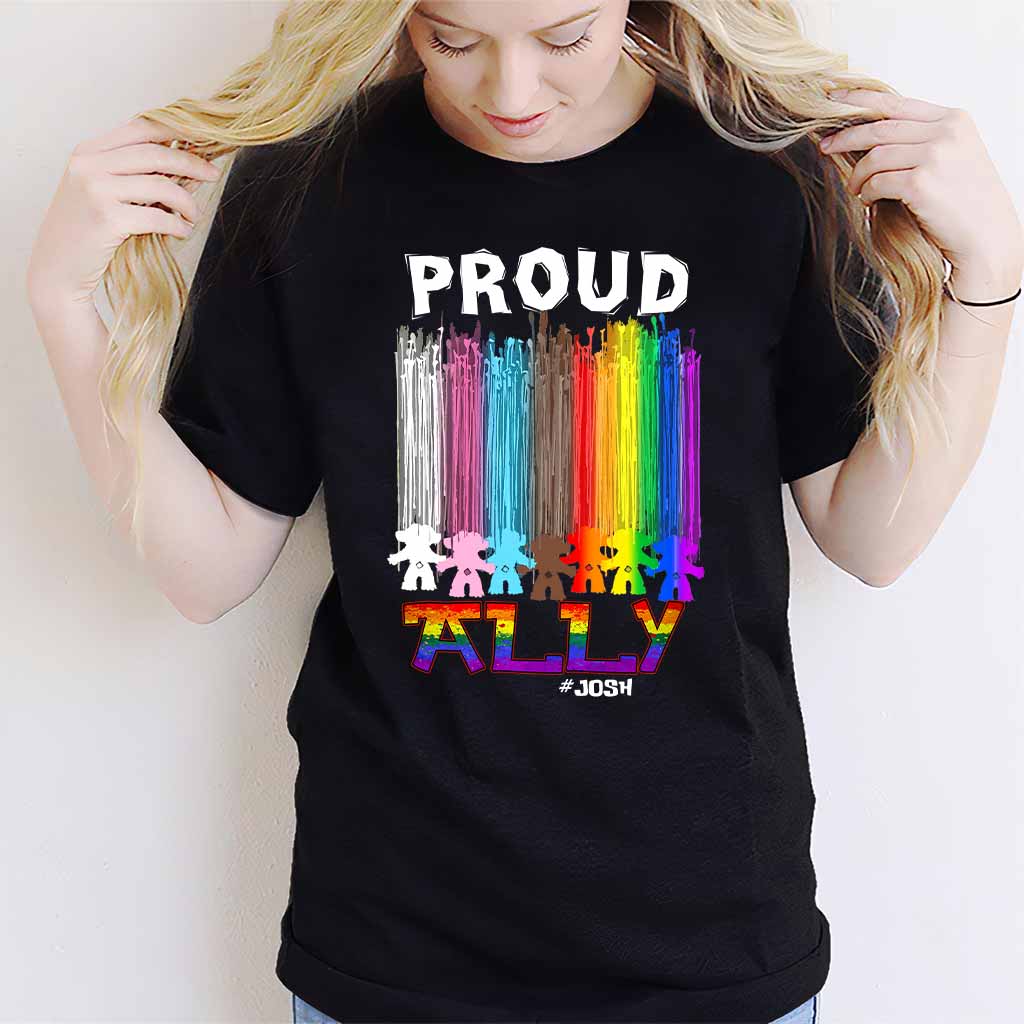 Personalized Proud Ally LGBT T-shirt & Hoodie for Everyone T-shirt & Hoodie GradoCreations