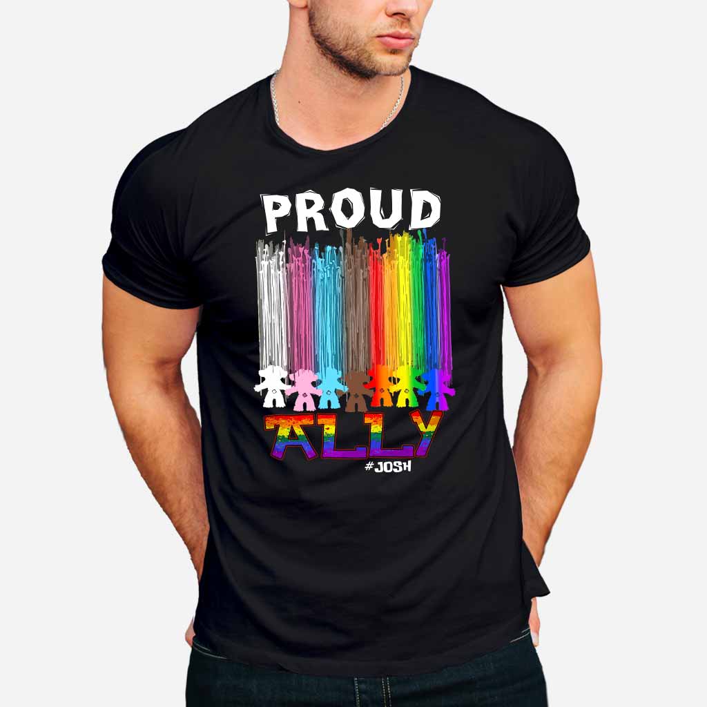 Personalized Proud Ally LGBT T-shirt & Hoodie for Everyone T-shirt & Hoodie GradoCreations