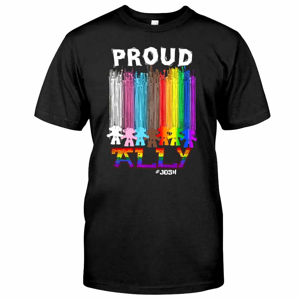 Personalized Proud Ally LGBT T-shirt & Hoodie for Everyone T-shirt & Hoodie GradoCreations