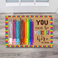 Personalized LGBT Support Doormat with Custom Name for Home Doormat GradoCreations