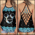 Personalized Mouse Cross Tank Top Custom Name Gift for Birthday Cross Tank Top GradoCreations
