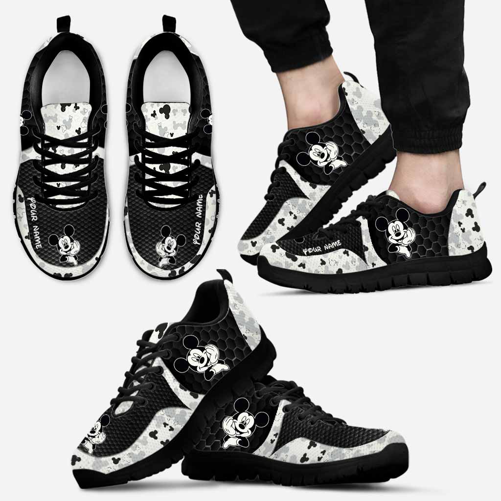 Personalized Mickey Mouse Sneakers Custom Name Gift for Kids Sneakers GradoCreations