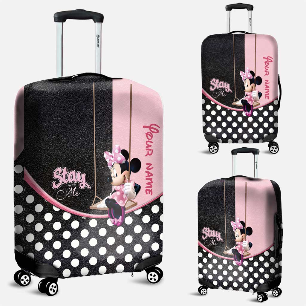 Personalized Minnie Mouse Luggage Cover Custom Name Gift Luggage Cover GradoCreations