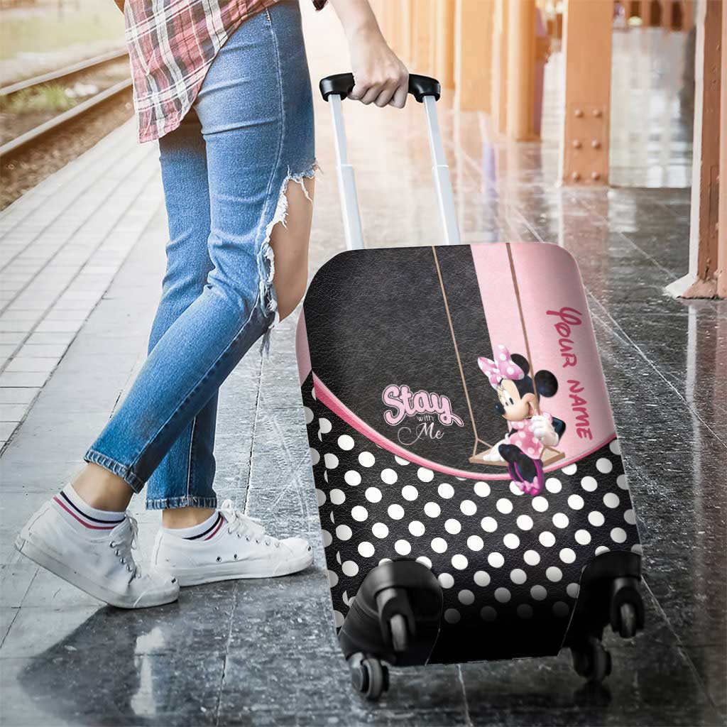 Personalized Minnie Mouse Luggage Cover Custom Name Gift Luggage Cover GradoCreations
