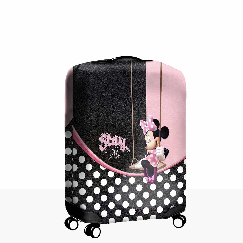 Personalized Minnie Mouse Luggage Cover Custom Name Gift Luggage Cover GradoCreations
