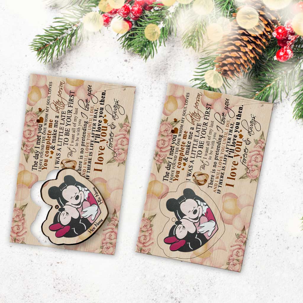 Personalized Christmas Mouse Wooden Pop Out Ornament Gift for Husband Pop Out Ornament GradoCreations