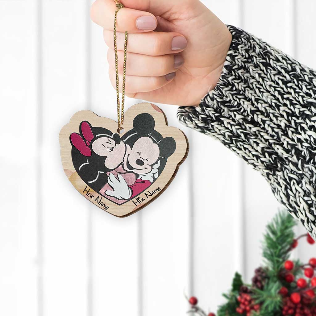 Personalized Christmas Mouse Wooden Pop Out Ornament Gift for Husband Pop Out Ornament GradoCreations