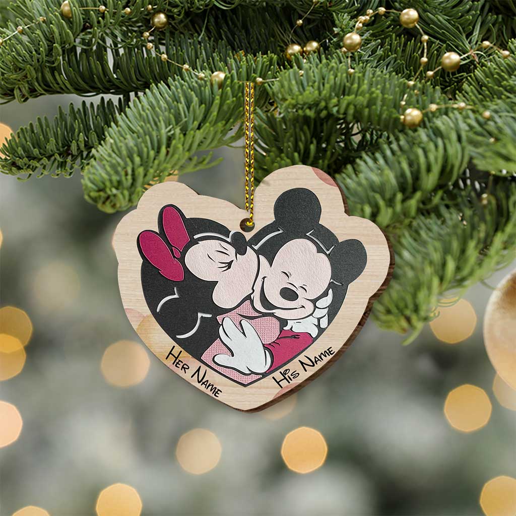 Personalized Christmas Mouse Wooden Pop Out Ornament Gift for Husband Pop Out Ornament GradoCreations