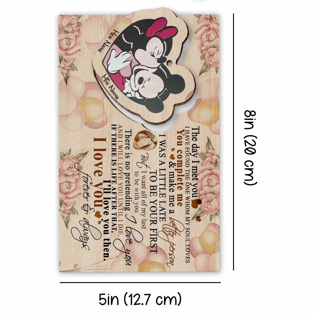 Personalized Christmas Mouse Wooden Pop Out Ornament Gift for Husband Pop Out Ornament GradoCreations
