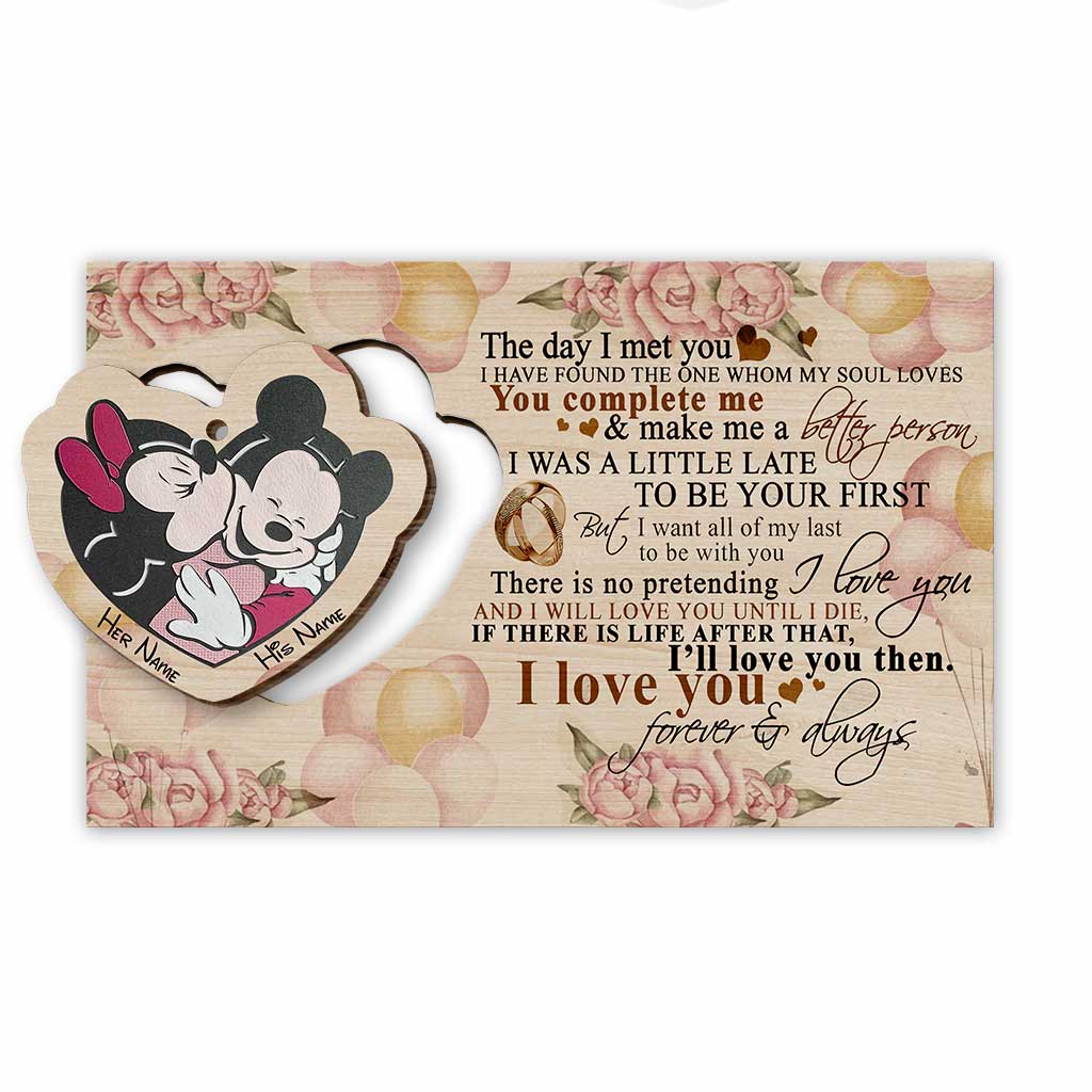 Personalized Christmas Mouse Wooden Pop Out Ornament Gift for Husband Pop Out Ornament GradoCreations