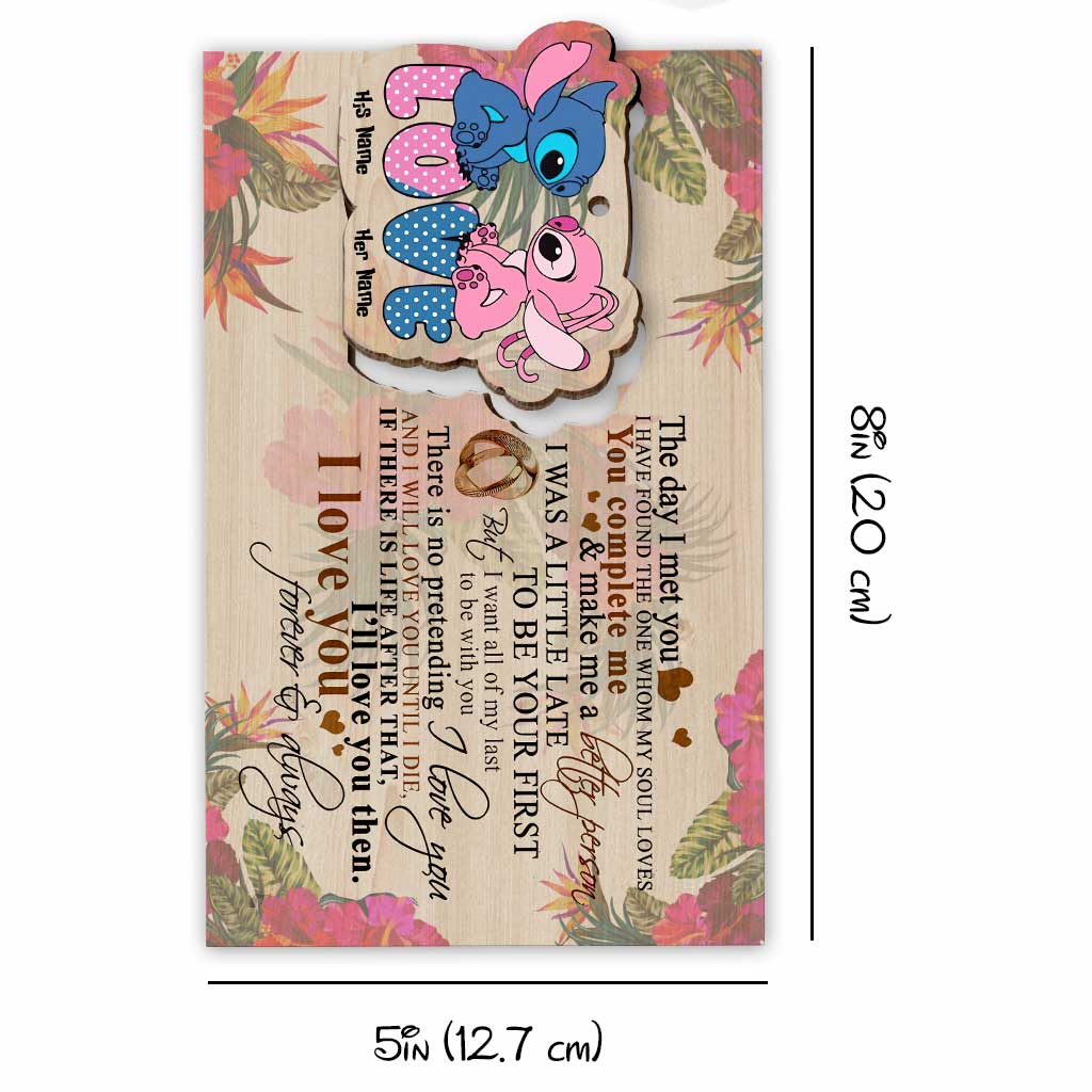 Personalized Ohana Wooden Ornament for Husband - Christmas Gift Pop Out Ornament GradoCreations