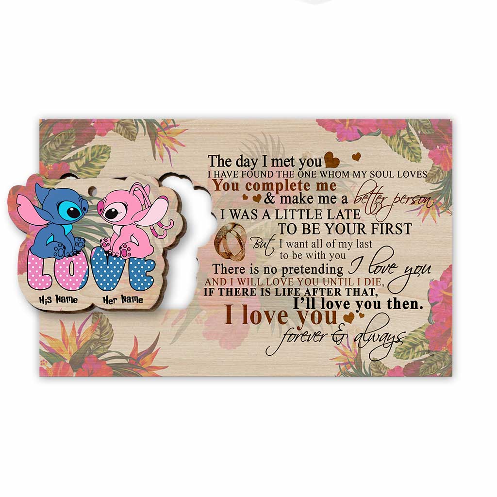 Personalized Ohana Wooden Ornament for Husband - Christmas Gift Pop Out Ornament GradoCreations