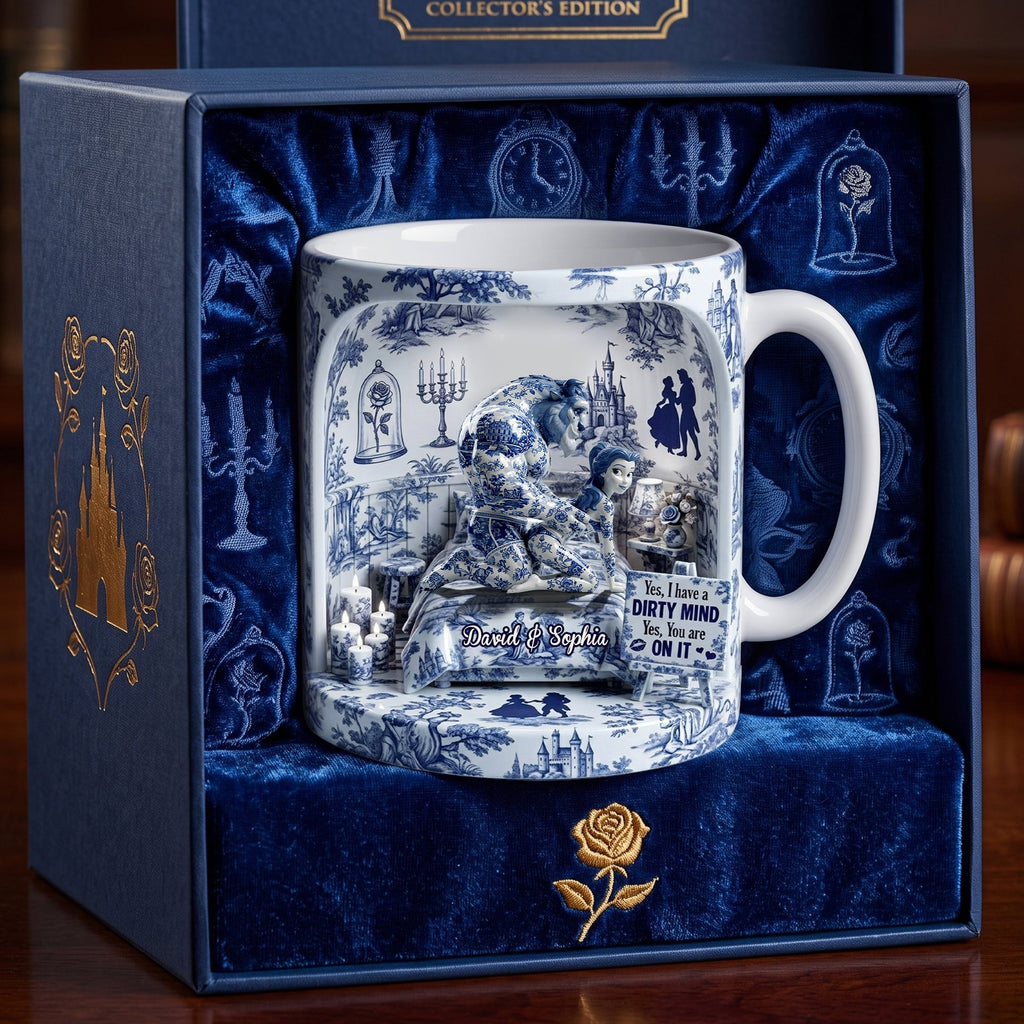 Personalized Fairy Tale Romance Mug Gift for Couples