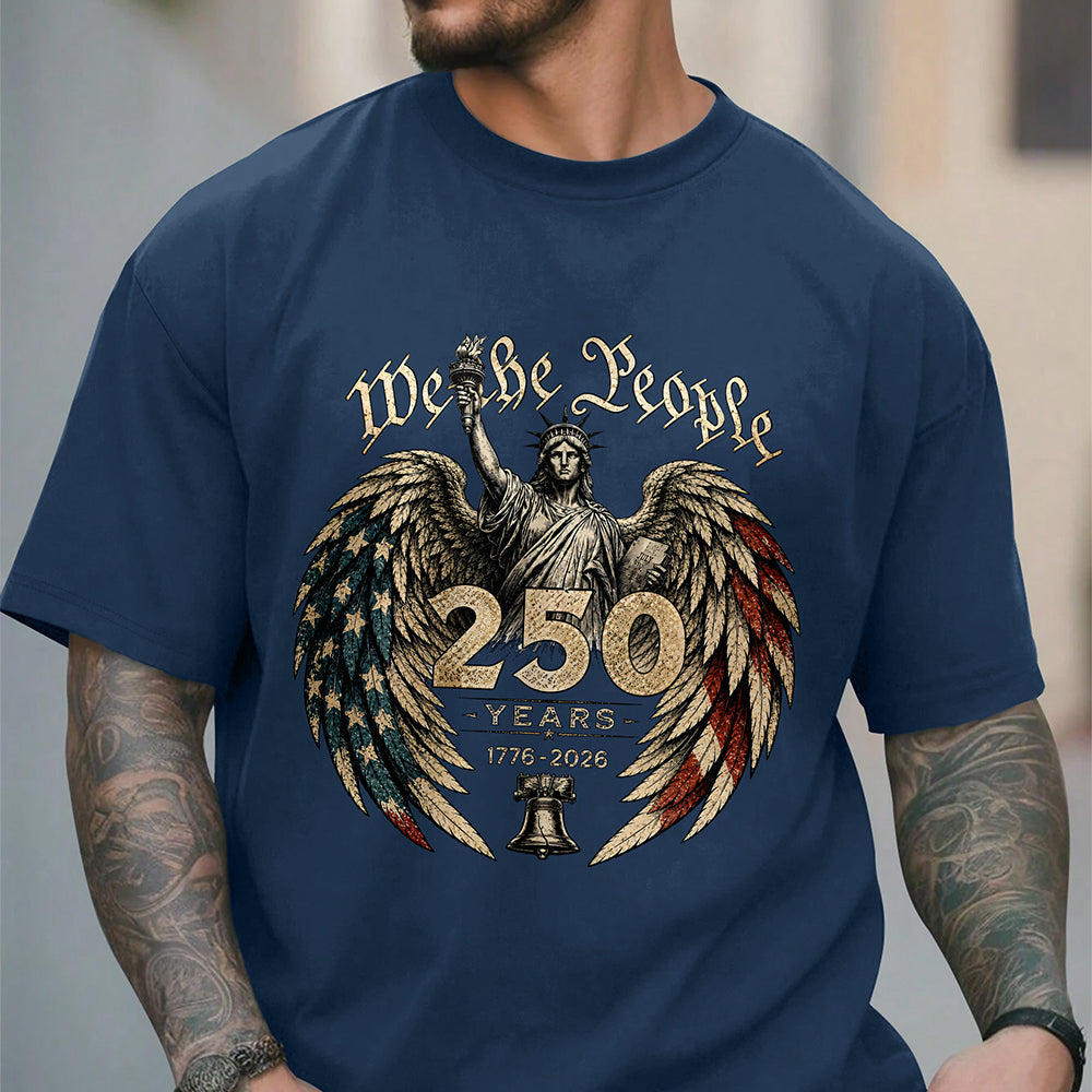 Personalized Comfort Shirt We The People 250 Years Gift for Dad Comfort Shirt GradoCreations