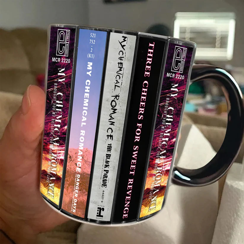 My Chemical Romance Cassette Accent Mug Retro Ceramic Gift GradoCreations