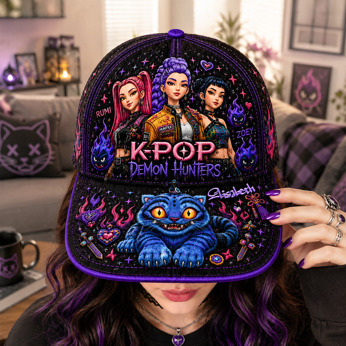 Personalized K-Pop Fantasy Cap Custom Name Gift for Fans Classic Cap GradoCreations
