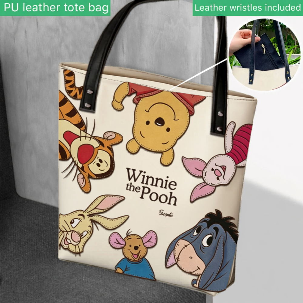 Personalized Winnie the Pooh Tote Bag Gift for Fans | 100th Anniversary