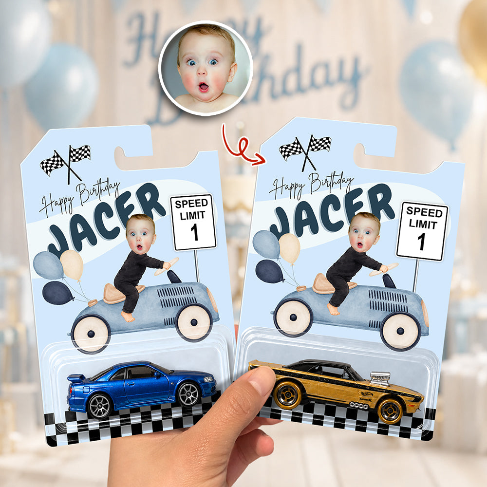 Personalized Hot Wheels Car Gift with Custom Photo for Kids HN590 - Hot Wheels GradoCreations