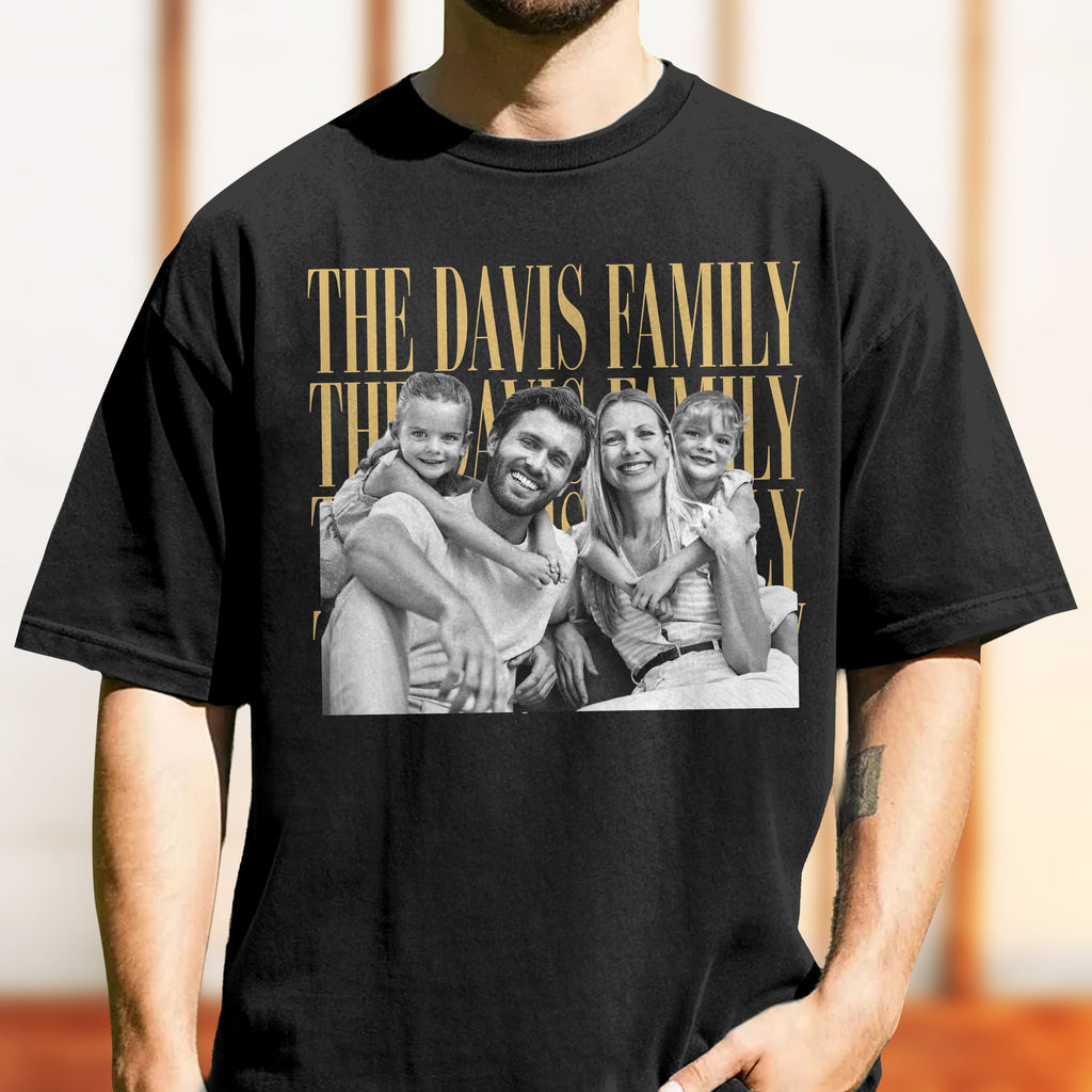 Custom Family Photo Comfort Shirt Personalized Gift for Mom Comfort Shirt GradoCreations