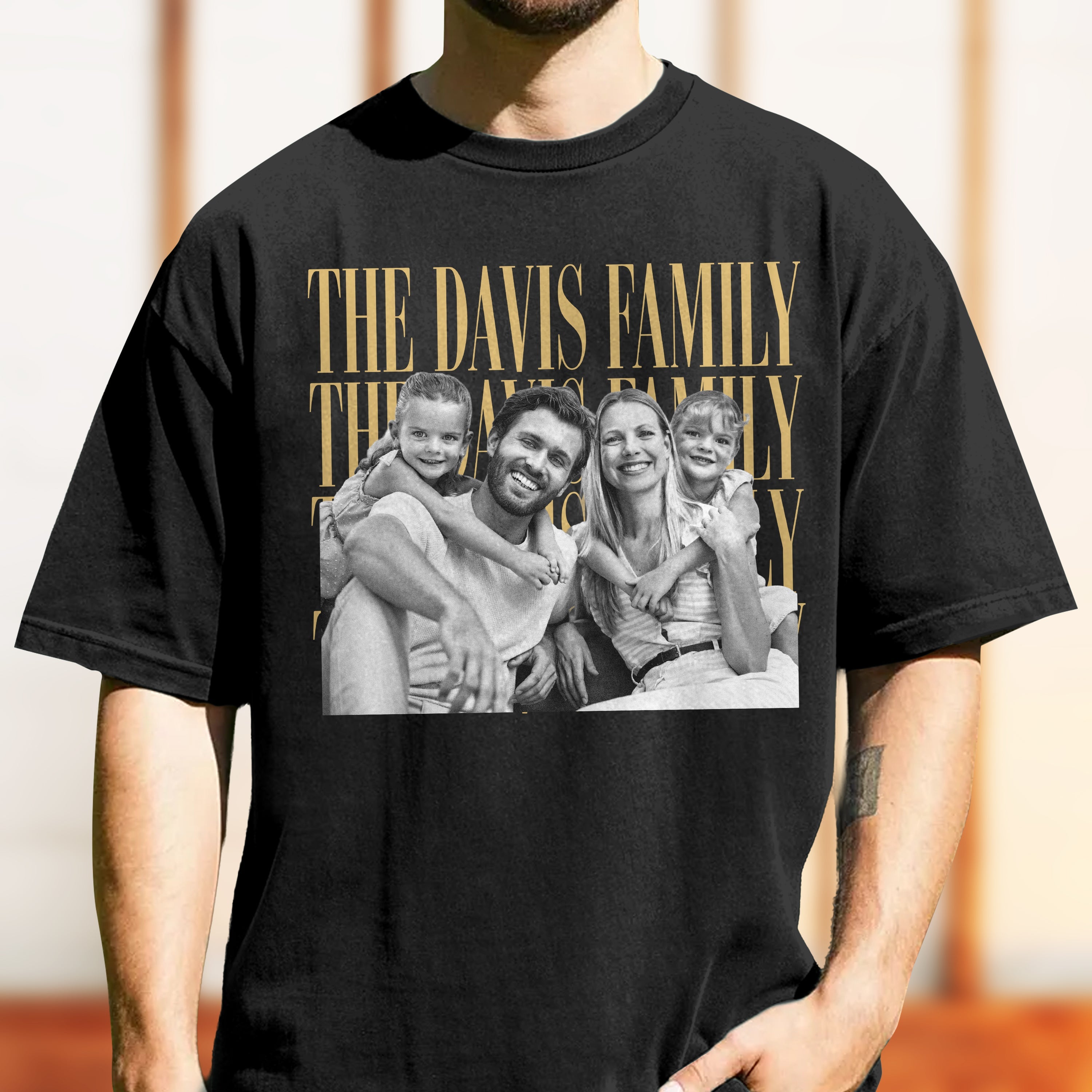 Custom Family Photo Comfort Shirt Personalized Gift for Mom Comfort Shirt GradoCreations
