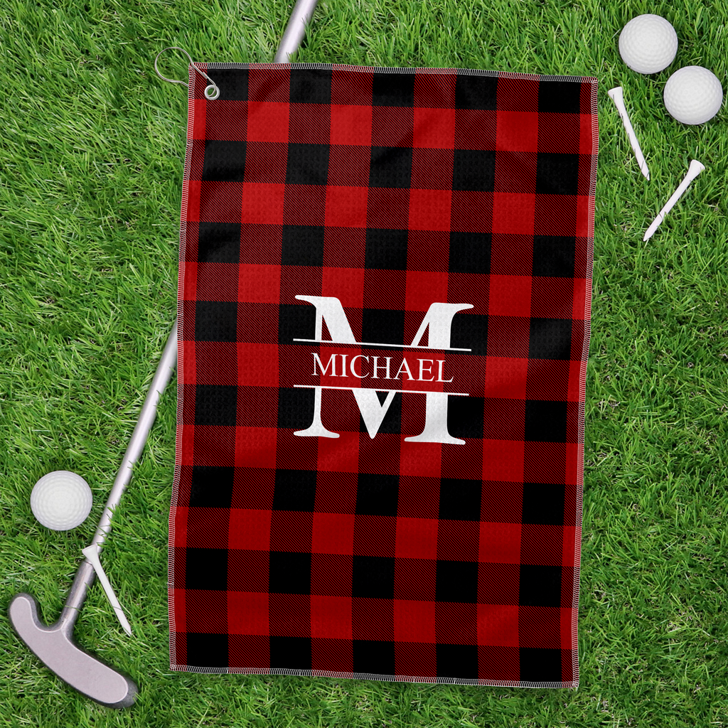 Personalized Golf Towel with Custom Name for Dad's Gift HN590 - Golf Towel GradoCreations