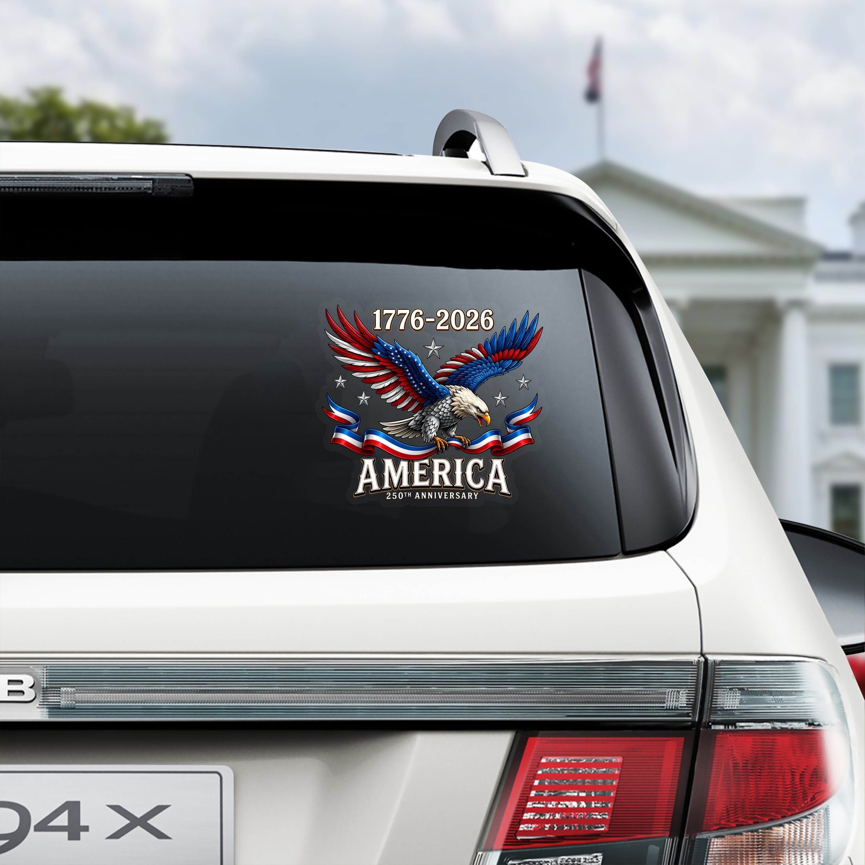 250th Anniversary American Eagle Decal Sticker for Car Decal Sticker GradoCreations