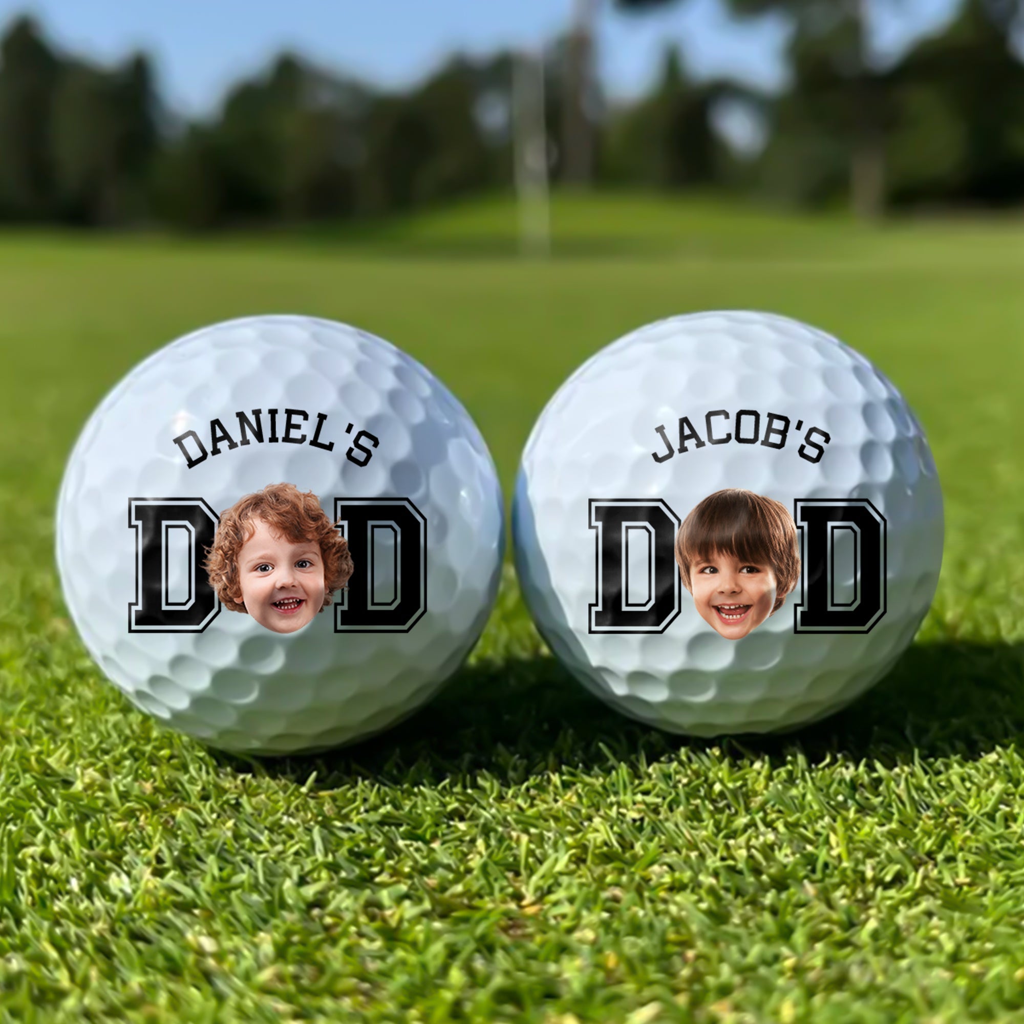 Personalized Photo Golf Ball Gift for Mom & Dad Custom Keepsake HN590 - Golf Ball GradoCreations