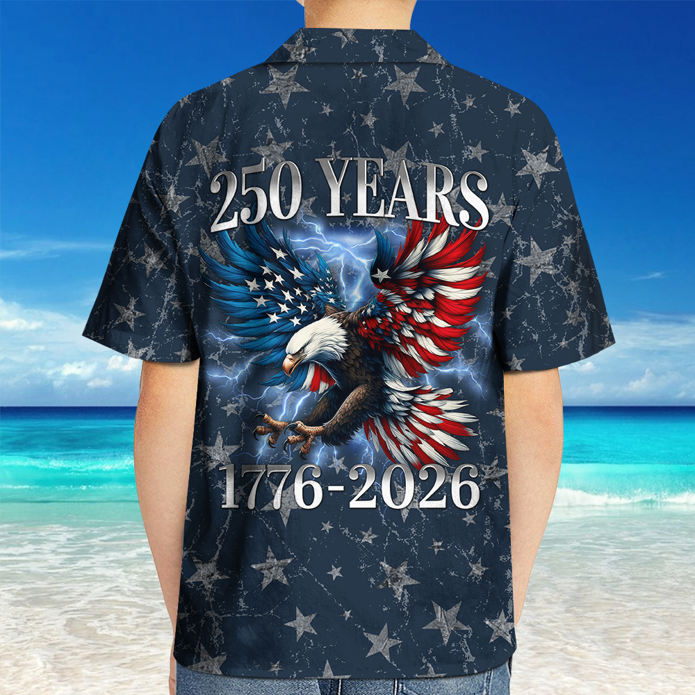 Personalized Hawaiian Shirt for Kids | 250th Anniversary Gift HN590 - Kid Hawai Shirt GradoCreations