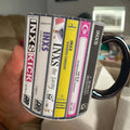 INXS Cassette Accent Mug Retro Design Ceramic Drinkware GradoCreations