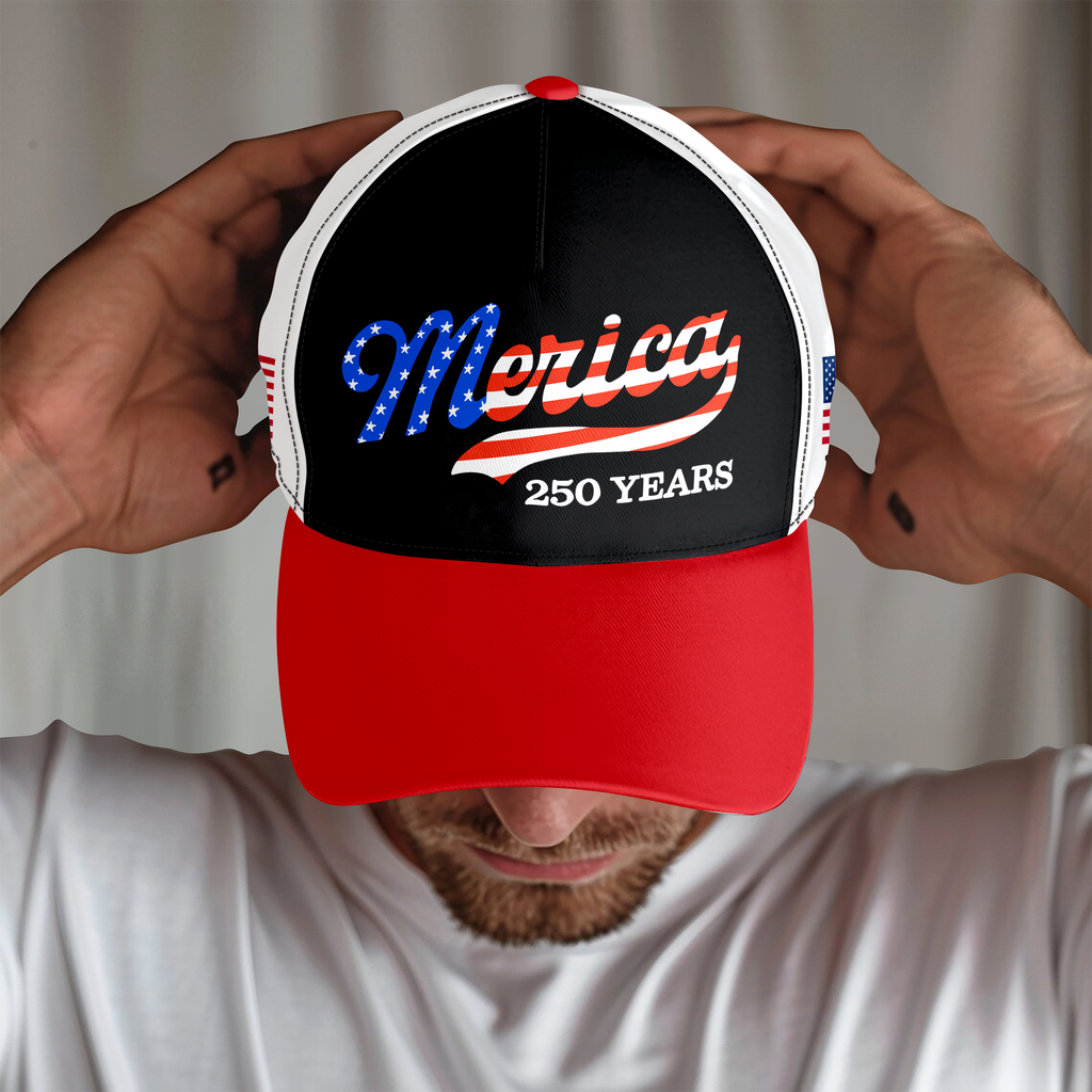 Personalized USA Patriotic Cap Custom Name Gift for Dad HN590 - AOP Cap GradoCreations