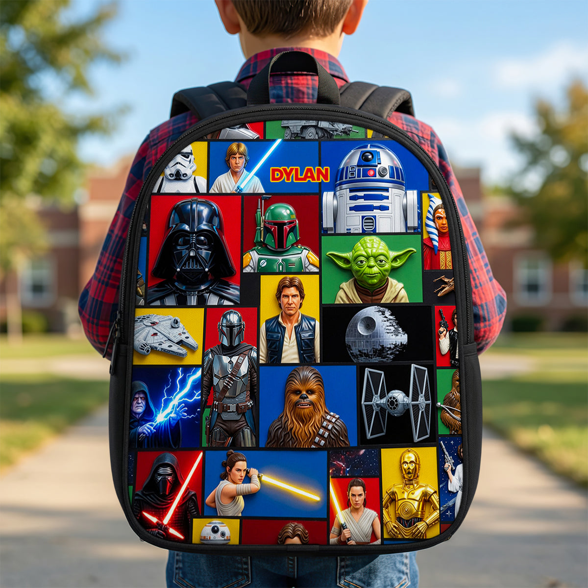 Personalized Star Wars Backpack for Kids with Name | Back to School Gift