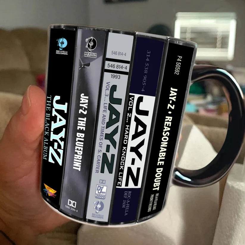 Retro Jay-Z Cassette Accent Mug Classic Music Gift GradoCreations